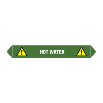 hot water flow markers