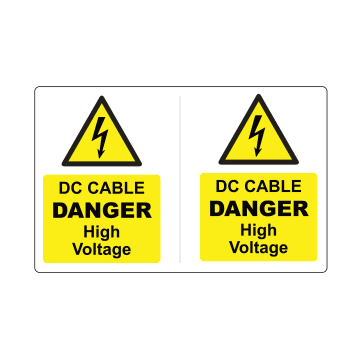 dc cable cable wrap labels