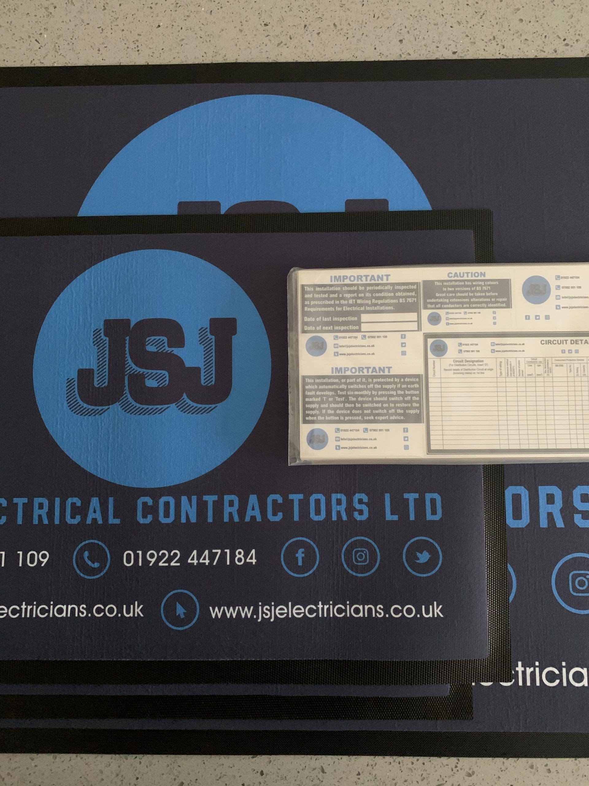 printed work mat